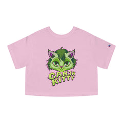 Women’s Ganja Kitty Crop Top – Cute & Sassy 420 Fashion | Cheeba Wear - Cheeba Wear