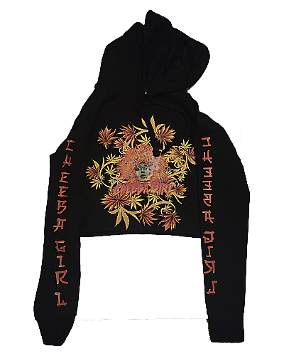 Anime Style Cheeba Girls Crop Top Hoodie - Cheeba Wear