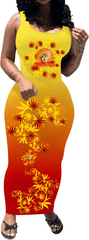 Cheeba Girl Sunrise Kush Sundress – Stoner Babe 420 Dress | Cheeba Wear - Cheeba Wear