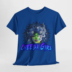 Men’s Blue Hair Cheeba Girl 420 T-Shirt – Stoner Weed Tee | Cheeba Wear - Cheeba Wear