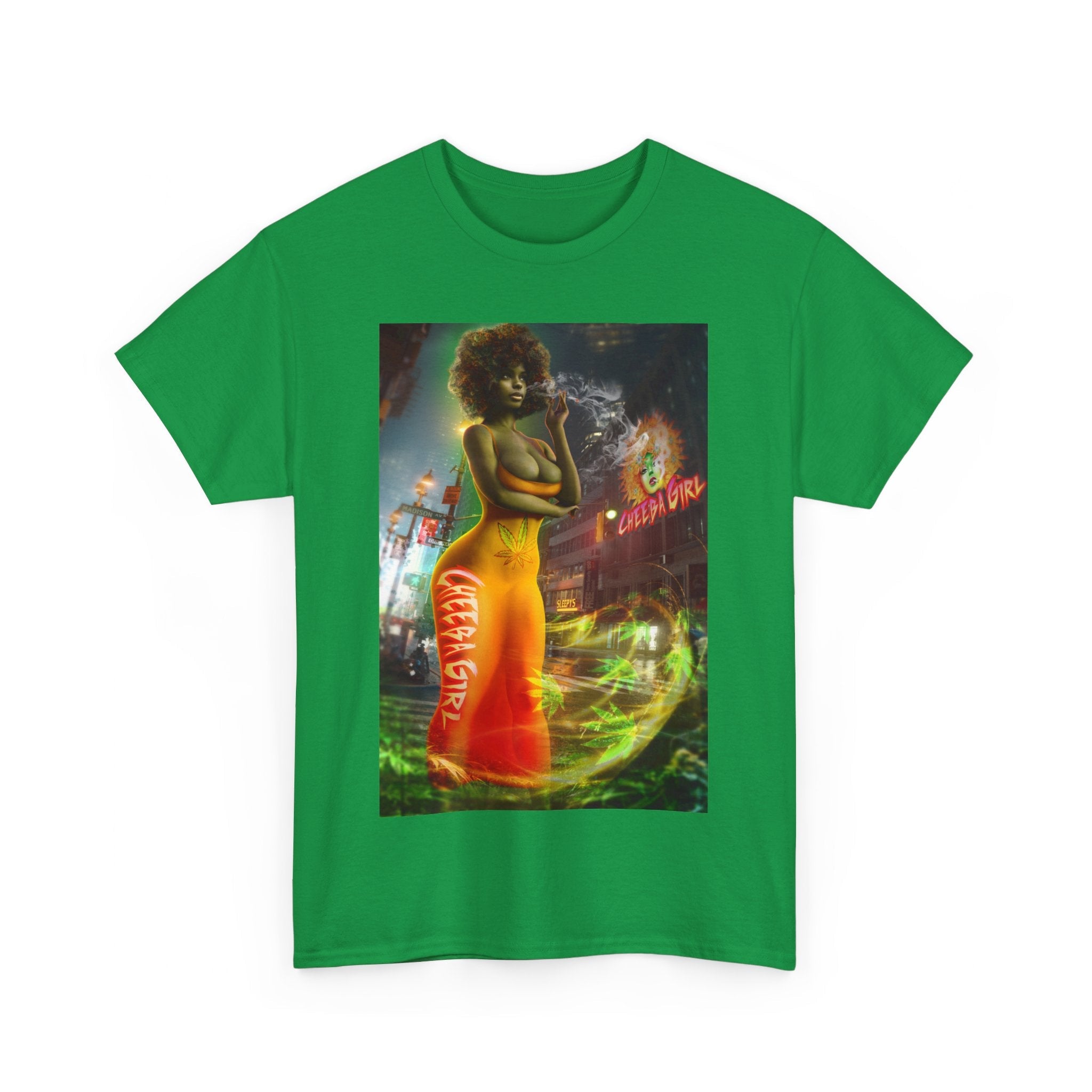 Cheeba Girl Orange Kush 420 T-Shirt – Stoner Weed Graphic Tee | Cheeba Wear - Cheeba Wear