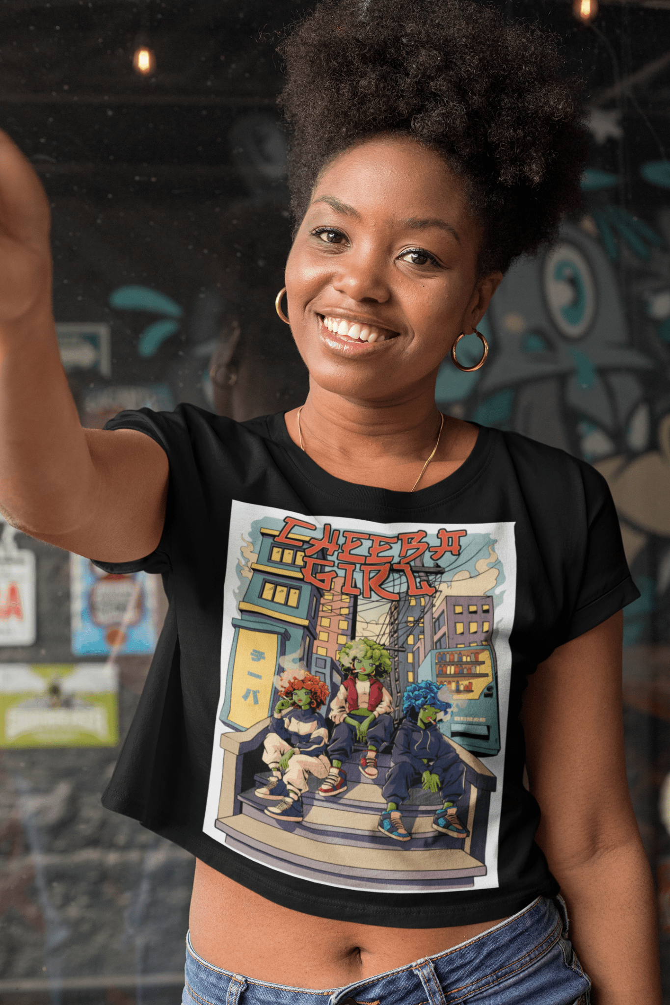 Cheeba Girls Anime Crop Top – 420 Cute Stoner Fashion - Cheeba Wear