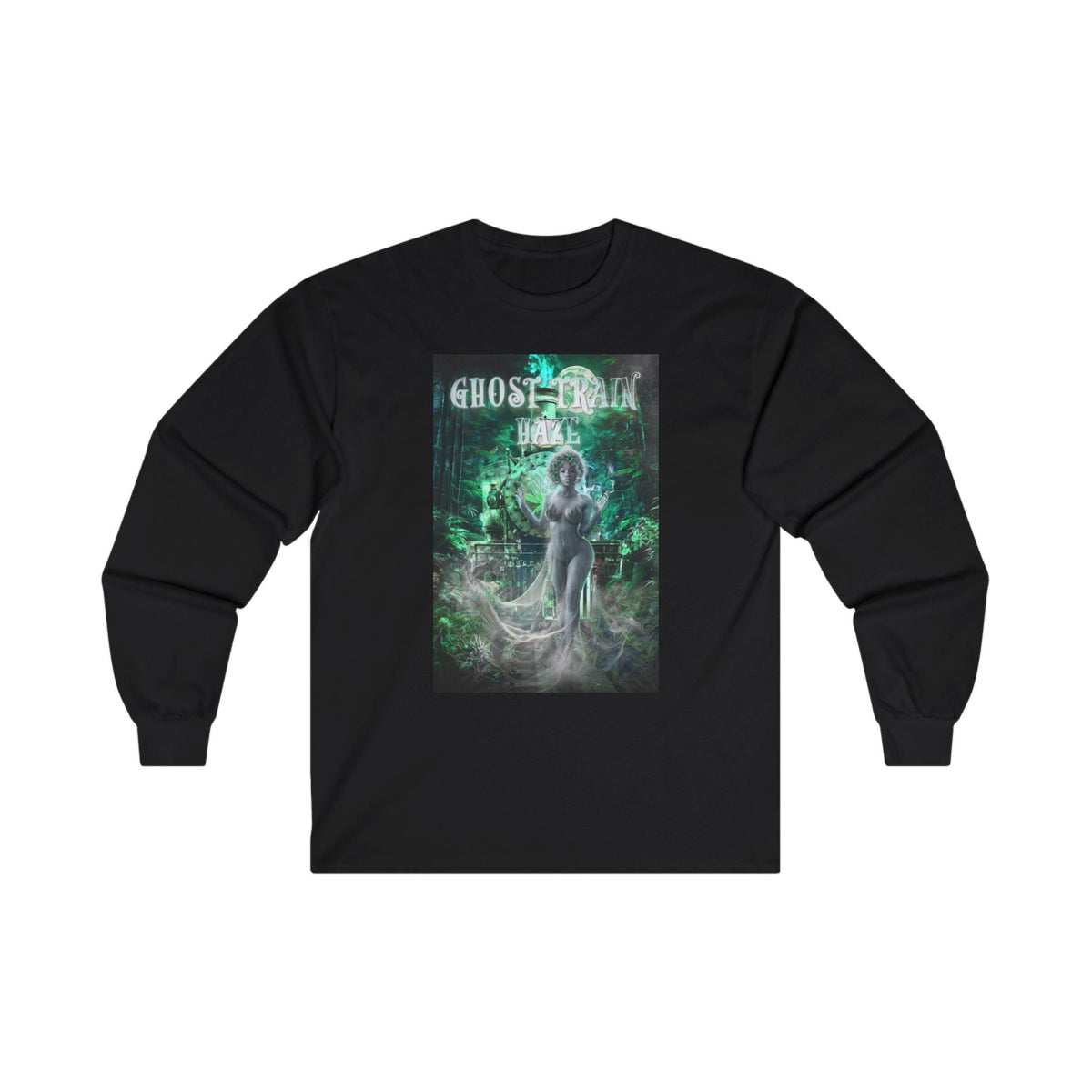 Ghost Train Haze 420 Long Sleeve T-Shirt – Stoner Weed Tee | Cheeba Wear - Cheeba Wear