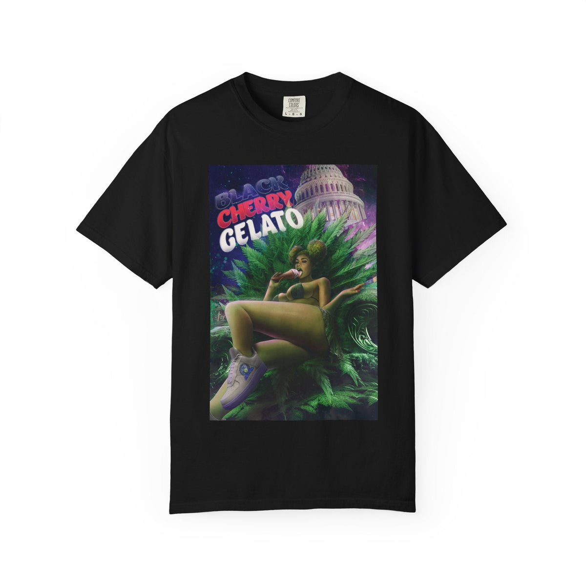 Black Cherry Gelato T shirt - Cheeba Wear
