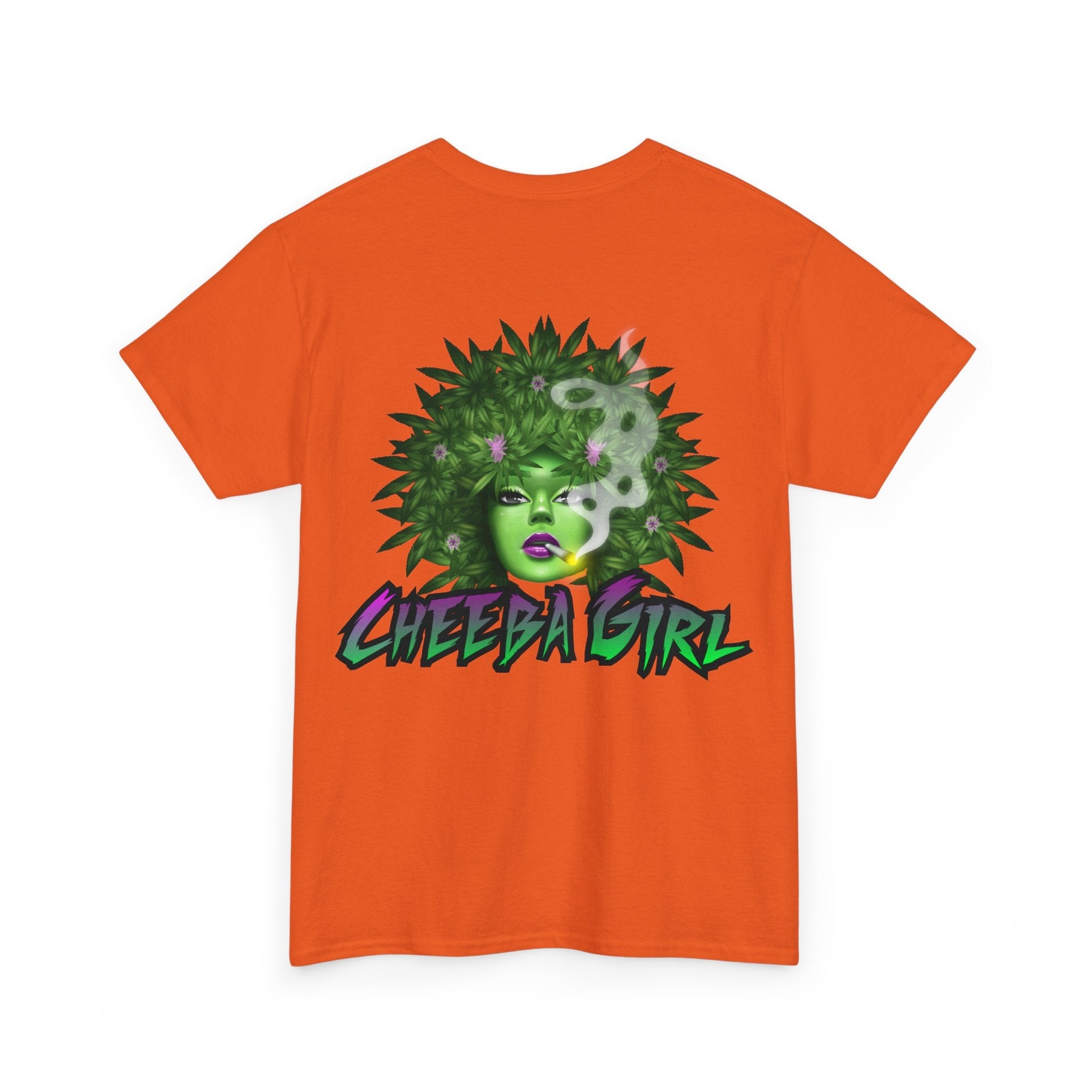 Cheeba Girl Orange Kush 420 T-Shirt – Stoner Weed Graphic Tee | Cheeba Wear - Cheeba Wear