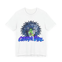 Men’s Blue Hair Cheeba Girl 420 T-Shirt – Stoner Weed Tee | Cheeba Wear - Cheeba Wear